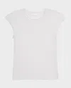 Helmut Lang Twisted Sheer Crewneck Top In White