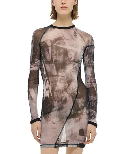 HELMUT LANG TWISTED SHEER DRESS