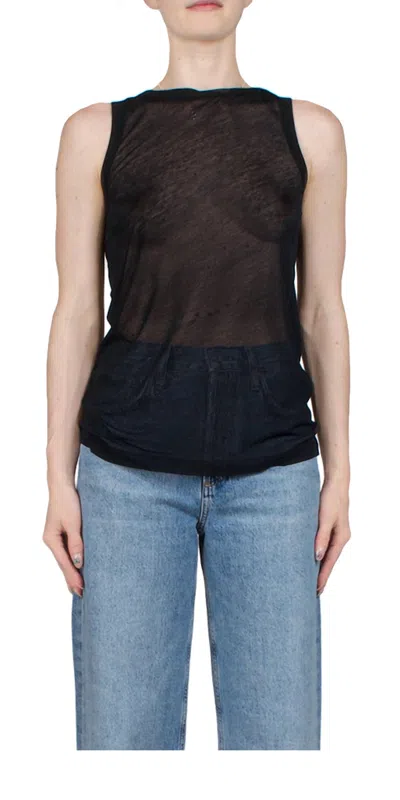 Helmut Lang Two Way Tank In Black