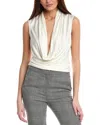 Helmut Lang U-neck Top In White