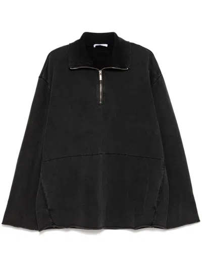 Helmut Lang Upstate Half-zip Sweatshirt In Black