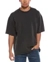Helmut Lang Garment Dyed Upstate Raw Edge Tee In Gray