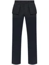 Helmut Lang Utility Car Trousers In Blue