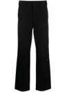 Helmut Lang Utility High-waisted Wide-leg Trousers In Black