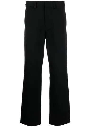 Helmut Lang Utility High-waisted Wide-leg Trousers In Black