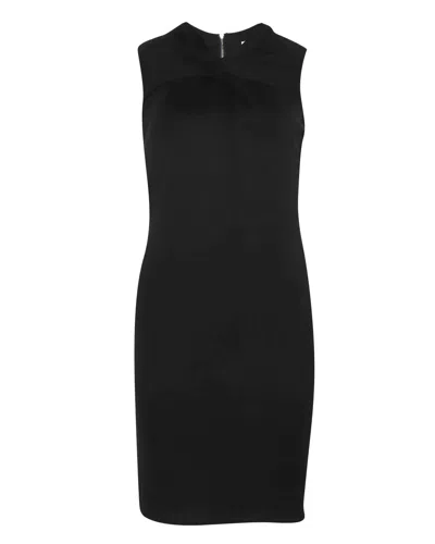 Helmut Lang V-neck Mini Dress In Black Viscose
