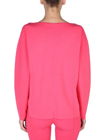 Helmut Lang V Neck Sweater In Pink
