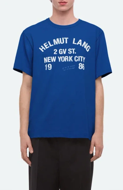 Helmut Lang Varsity Cotton Graphic T-shirt In Animal Print