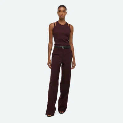 Helmut Lang Vented Trousers In Brown