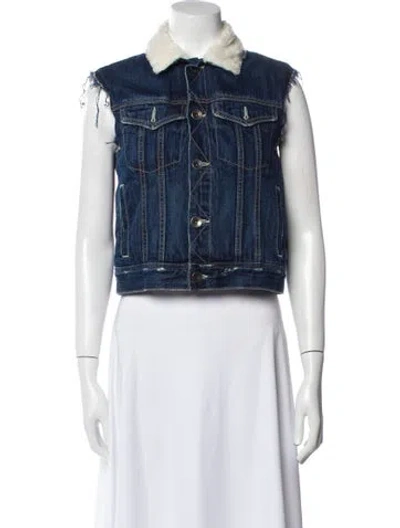 Pre-owned Helmut Lang Vest In Blue