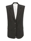 Helmut Lang Vest With Peaked Lapels In Black