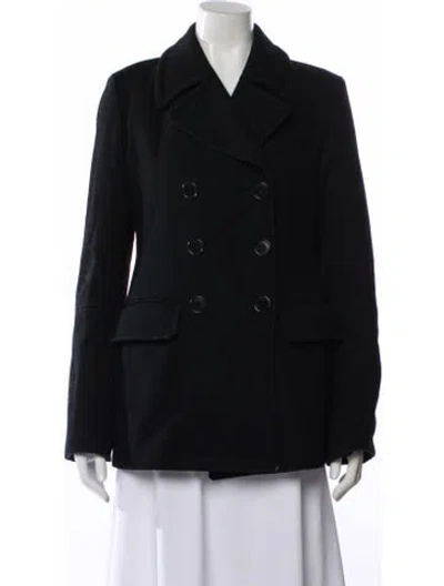 Pre-owned Helmut Lang Vintage 1993 Peacoat In Black