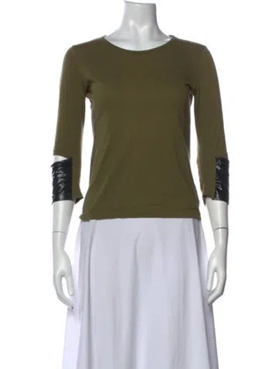 Pre-owned Helmut Lang Vintage 1996 Top In Green