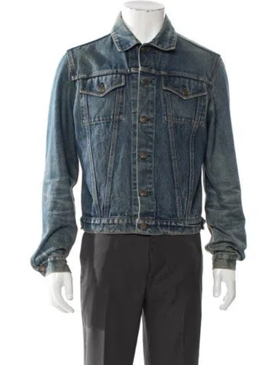 Pre-owned Helmut Lang Vintage 1996 Trucker Jacket In Blue