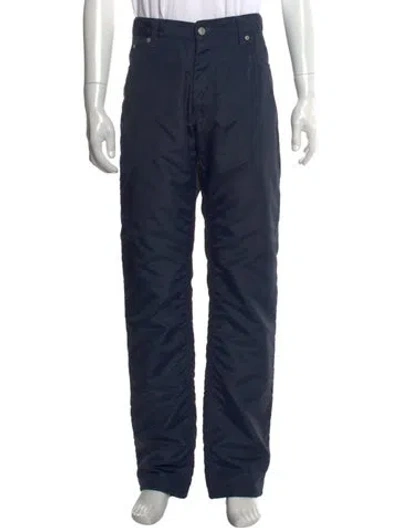 Pre-owned Helmut Lang Vintage 1997 Padded Nylon Pants In Blue