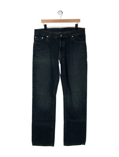 Pre-owned Helmut Lang Vintage 1998 Straight-leg Jeans In Blue