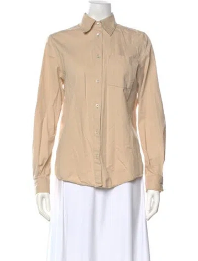 Pre-owned Helmut Lang Vintage 1999 Button-up Top In Neutral