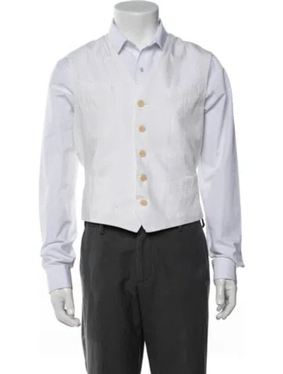 Pre-owned Helmut Lang Vintage 1999 Suit Vest In White