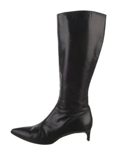 Pre-owned Helmut Lang Vintage 2000 Boots In Black