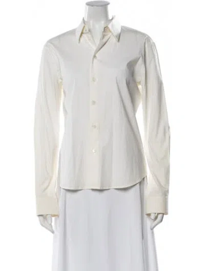 Pre-owned Helmut Lang Vintage 2000's Button-up Top In Neutrals