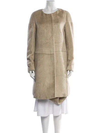 Pre-owned Helmut Lang Vintage 2000 Coat In Neutrals
