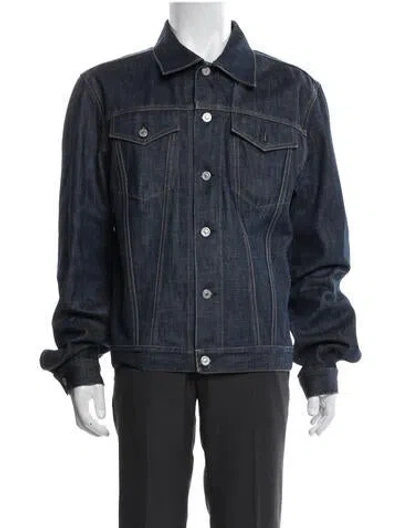 Pre-owned Helmut Lang Vintage 2000 Denim Jacket In Blue