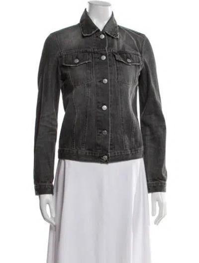Pre-owned Helmut Lang Vintage 2000's Denim Jacket In Gray