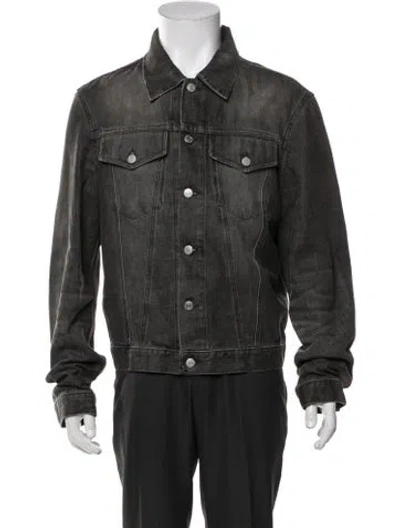 Pre-owned Helmut Lang Vintage 2000's Denim Jacket In Grey