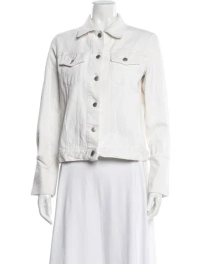 Pre-owned Helmut Lang Vintage 2000 Denim Jacket In White