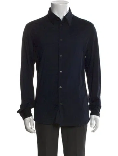 Pre-owned Helmut Lang Vintage 2000's Dress Shirt In Blue