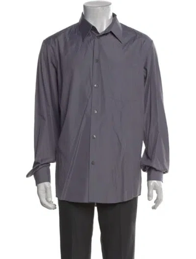 Pre-owned Helmut Lang Vintage 2000's Dress Shirt In Gray