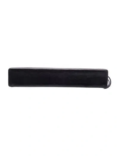 Pre-owned Helmut Lang Vintage 2000 Leather Clutch In Black