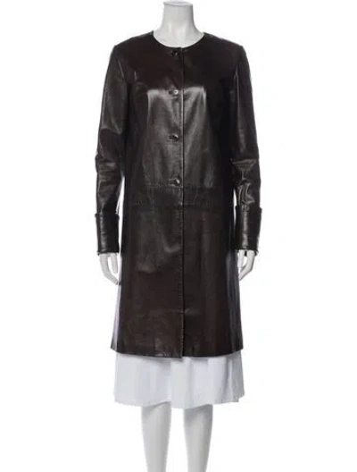 Pre-owned Helmut Lang Vintage 2000 Trench Coat In Brown