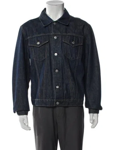 Pre-owned Helmut Lang Vintage 2000 Trucker Jacket In Blue