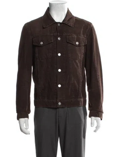 Pre-owned Helmut Lang Vintage 2000's Trucker Jacket In Brown