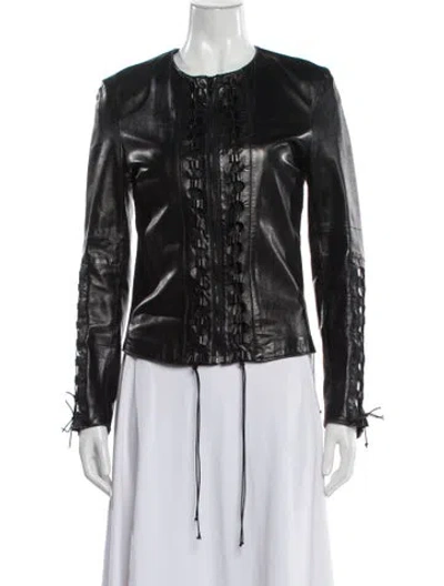 Pre-owned Helmut Lang Vintage 2001 Biker Jacket In Black