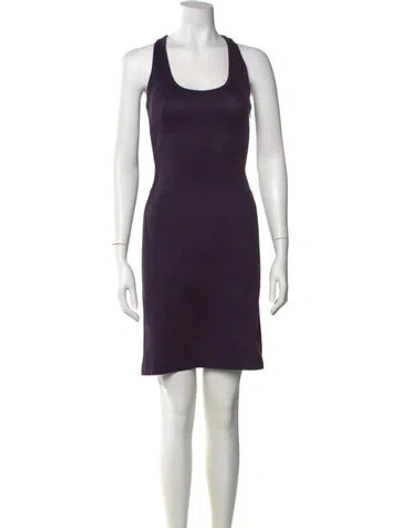 Pre-owned Helmut Lang Vintage 2001 Mini Dress In Purple