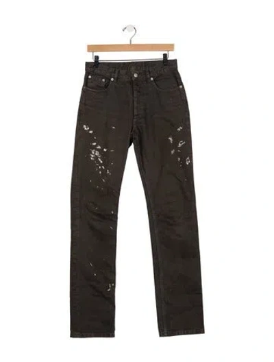 Pre-owned Helmut Lang Vintage 2001 'painter' Straight-leg Jeans In Brown