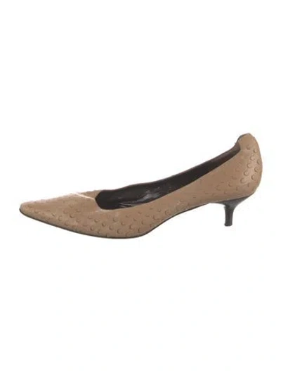 Pre-owned Helmut Lang Vintage 2001 Pumps In Neutral