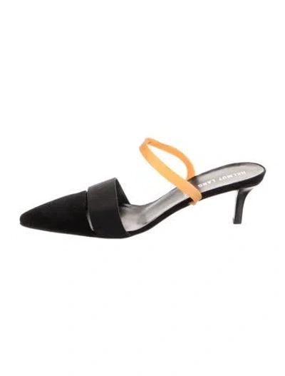 Pre-owned Helmut Lang Vintage 2002 Mules In Black