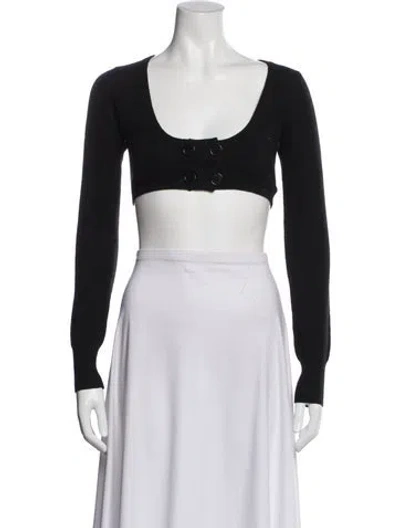 Pre-owned Helmut Lang Vintage 2003 Crop Top In Black