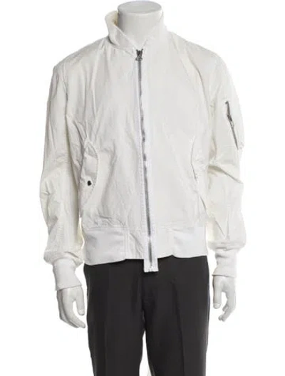 Pre-owned Helmut Lang Vintage 2004 Bomber Jacket In White