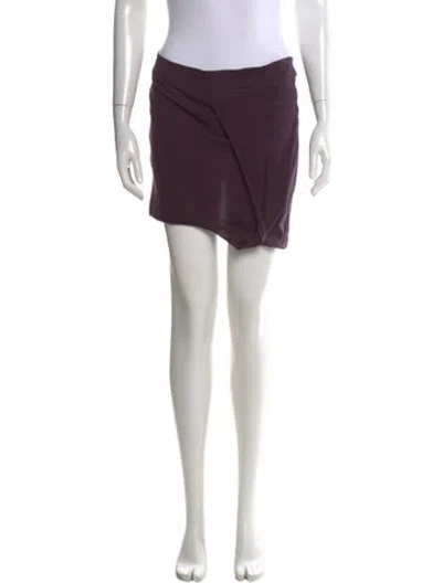 Pre-owned Helmut Lang Vintage 2004 Mini Skirt In Purple