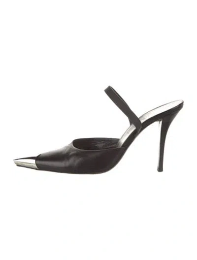 Pre-owned Helmut Lang Vintage 2004 Mules In Black