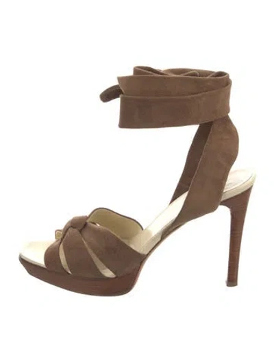 Pre-owned Helmut Lang Vintage 2005 Sandals In Brown