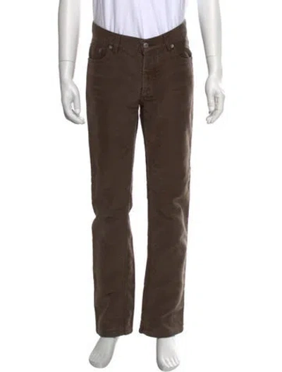 Pre-owned Helmut Lang Vintage Corduroy Pants In Brown