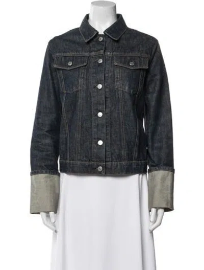 Pre-owned Helmut Lang Vintage Cotton Denim Jacket In Blue