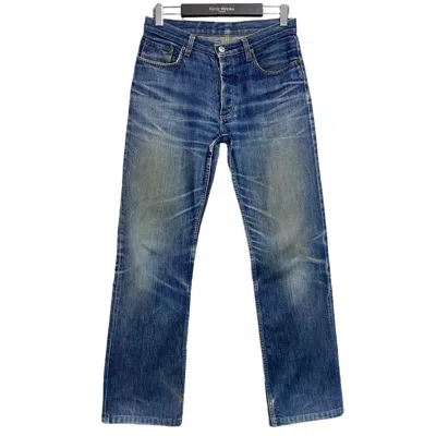 Pre-owned Helmut Lang Vintage  Dirty Faded Jeans 1998 In Blue