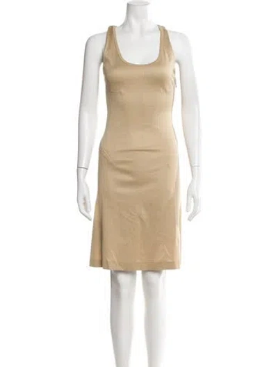 Pre-owned Helmut Lang Vintage Knee-length Dress In Neutral