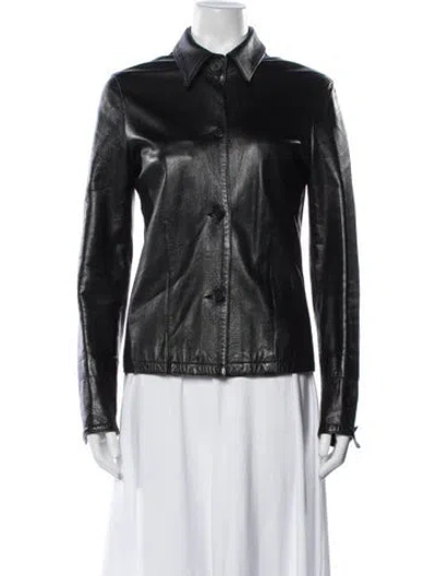 Pre-owned Helmut Lang Vintage Late 1990's - Early 2000's Biker Jacket In Black